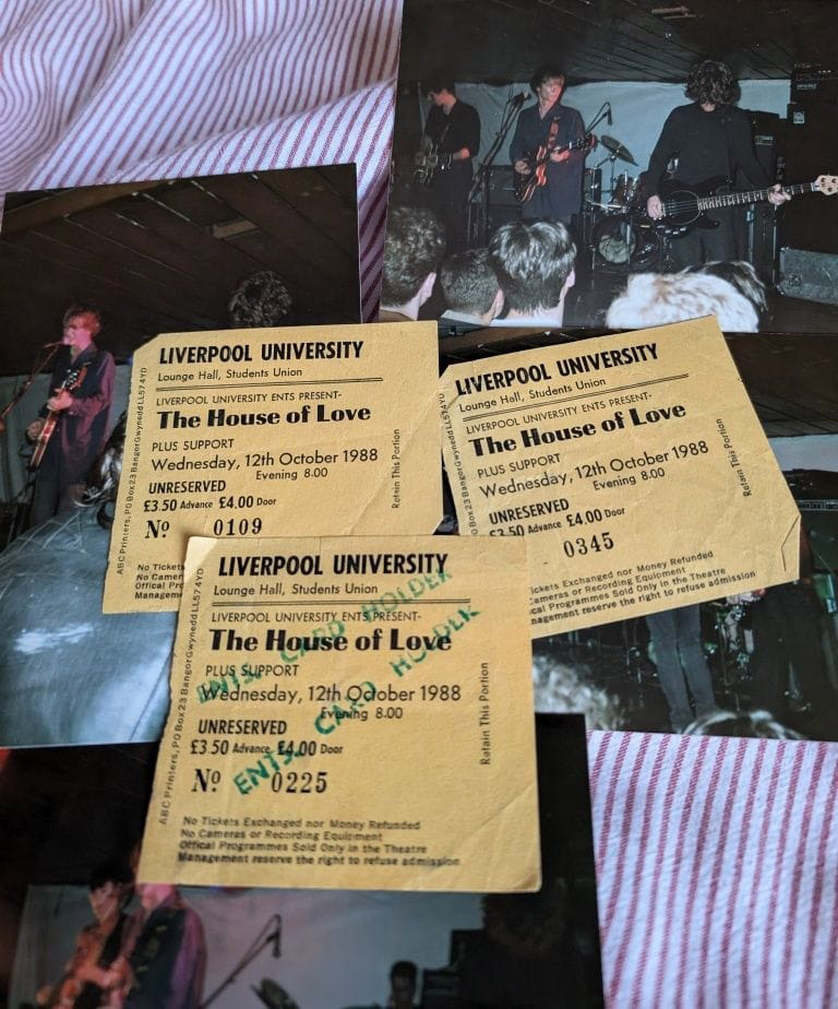 The House Of Love Liverpool University 12/10/88 tickets (source unknown)